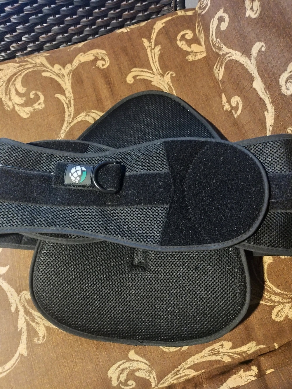 Adult Black Support Belt with Velcro Strap